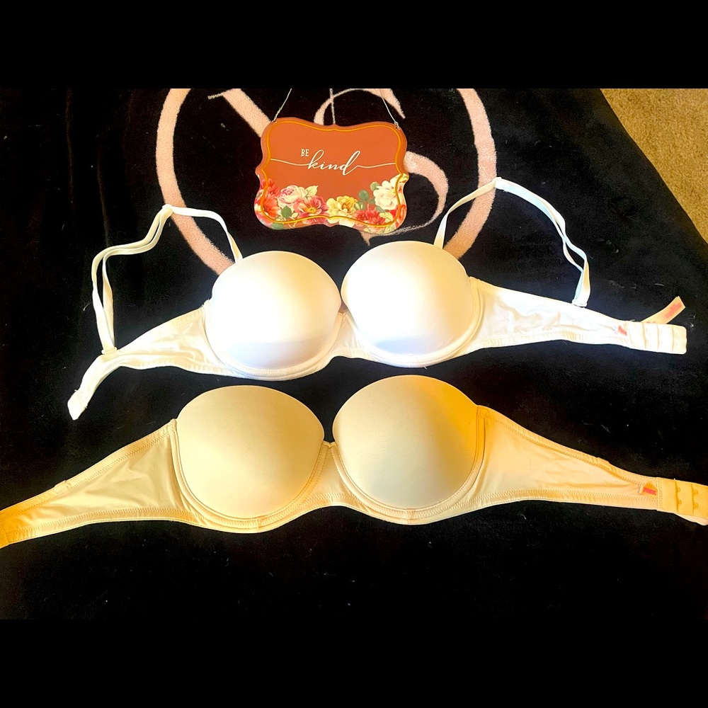 Like New VS Pink Strapless/Multi Way Bra Bundle!